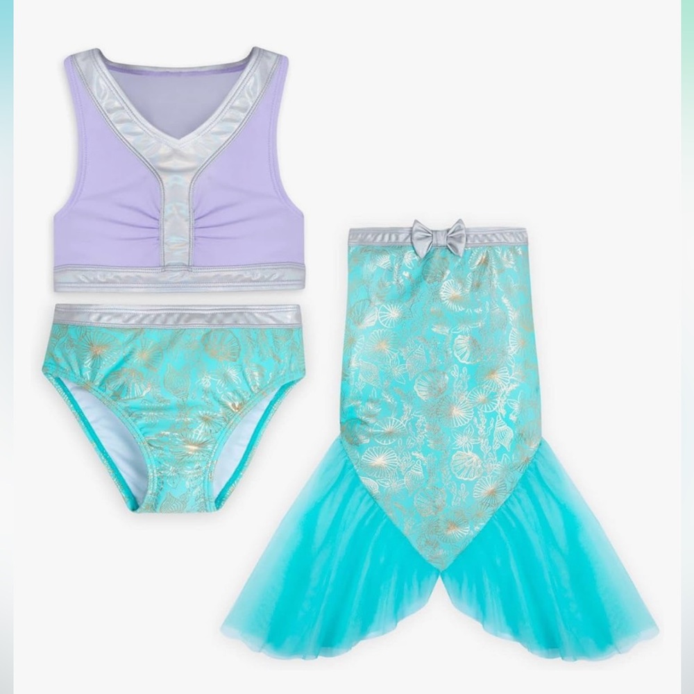 Disney Ariel 3 piece bikini